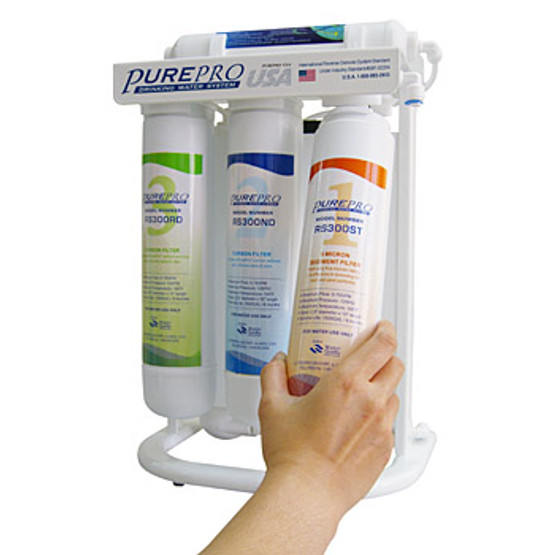 PurePro ERS 105P RO nyomásfokozó szivattyúval szerelt beépíthető ozmózis víztisztító PurePro ERS 105P RO nyomásfokozó szivattyúval szerelt beépíthető ozmózis víztisztító